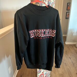 Vintage husker crew neck hoodie